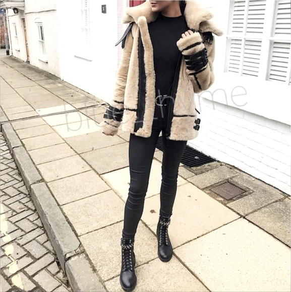 Zara LEATHER Studded Boots - Picture 6 of 14